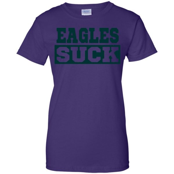 eagles suck womens t shirt - lady t shirt - purple