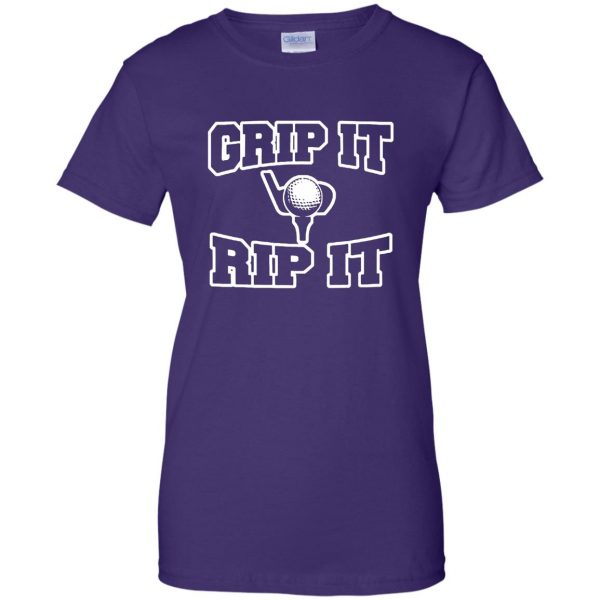 grip it and rip it womens t shirt - lady t shirt - purple