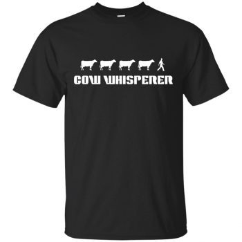 cow whisperer t shirt - black