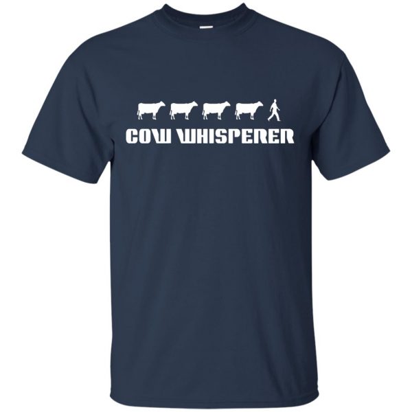 cow whisperer t shirt - navy blue