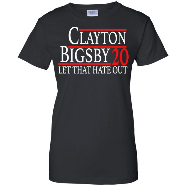 clayton bigsby womens t shirt - lady t shirt - black