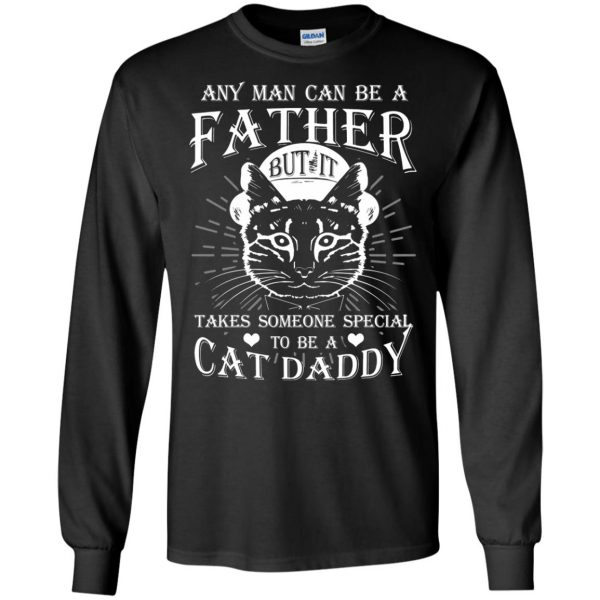 cat daddy long sleeve - black