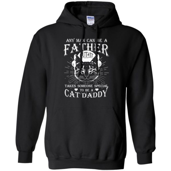cat daddy hoodie - black