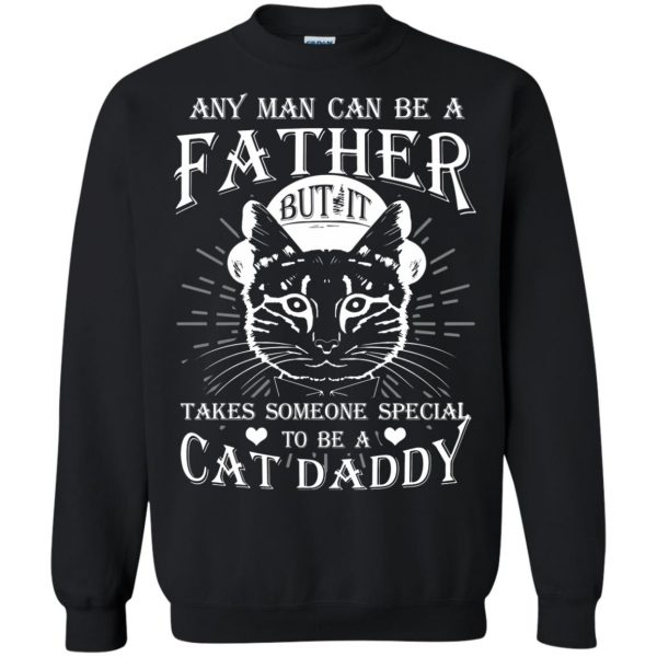 cat daddy sweatshirt - black