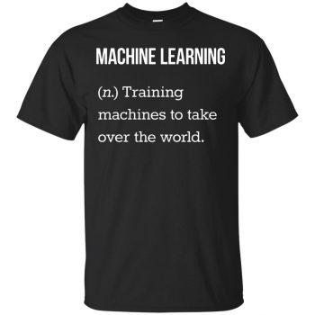 machine learning t shirt - black