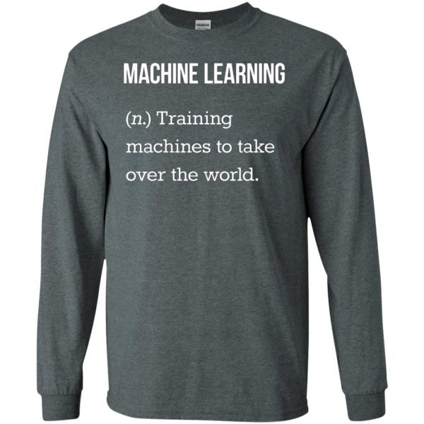 machine learning long sleeve - dark heather