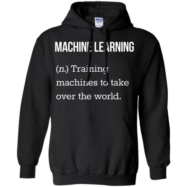 machine learning hoodie - black