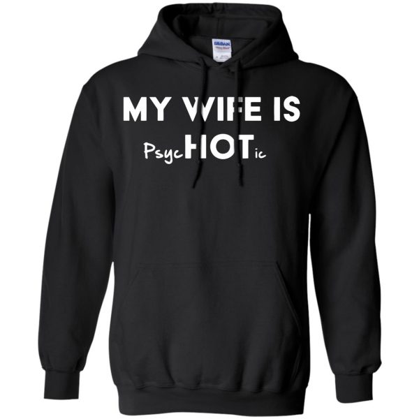 psychotic wife hoodie - black