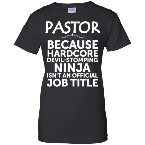 pastor appreciation womens t shirt - lady t shirt - black