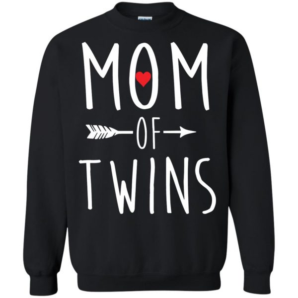 mom of twins sweatshirt - black