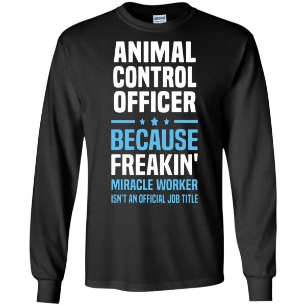 animal control officer long sleeve - black