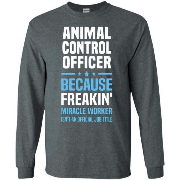 animal control officer long sleeve - dark heather