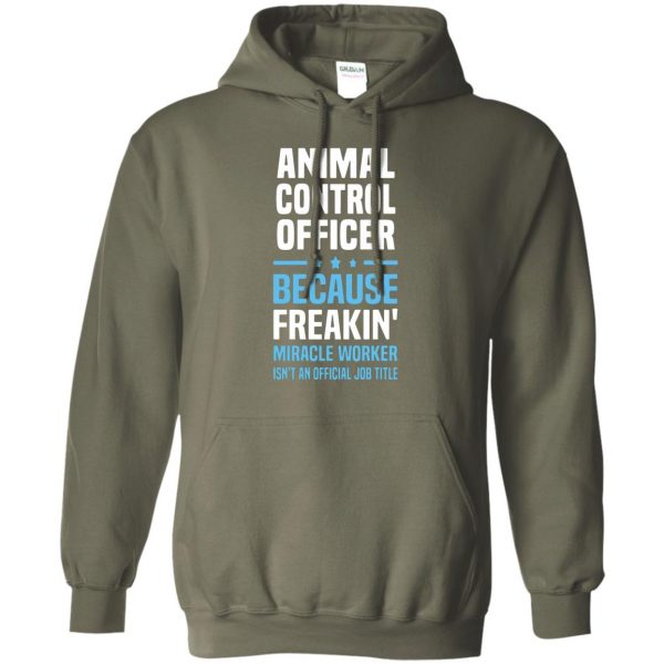 animal control officer hoodie - military green