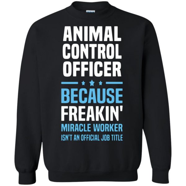 animal control officer sweatshirt - black
