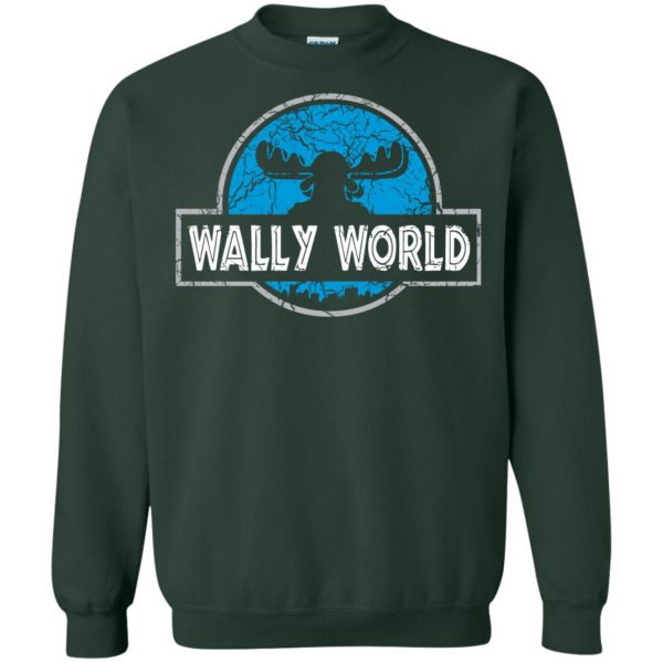 wally world sweatshirt - forest green