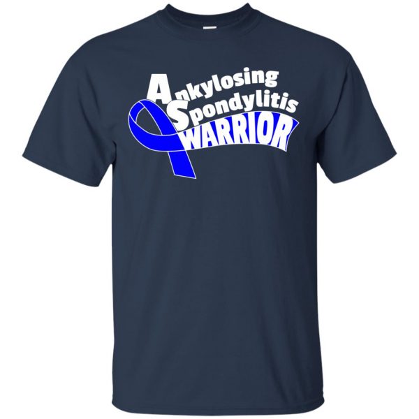 ankylosing spondylitis t shirt - navy blue