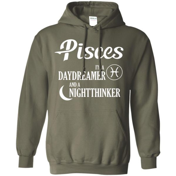 pisces hoodie - military green