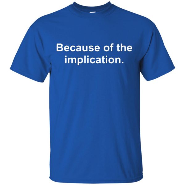 the implication t shirt - royal blue