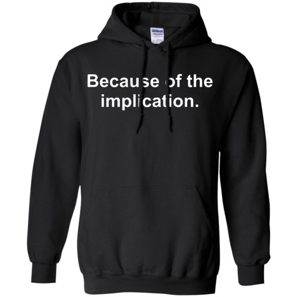 the implication hoodie - black
