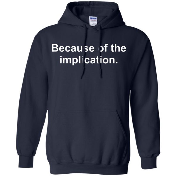 the implication hoodie - navy blue