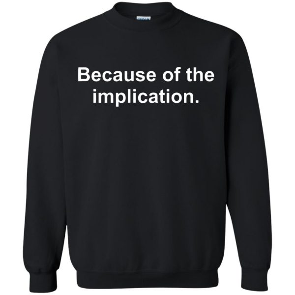 the implication sweatshirt - black