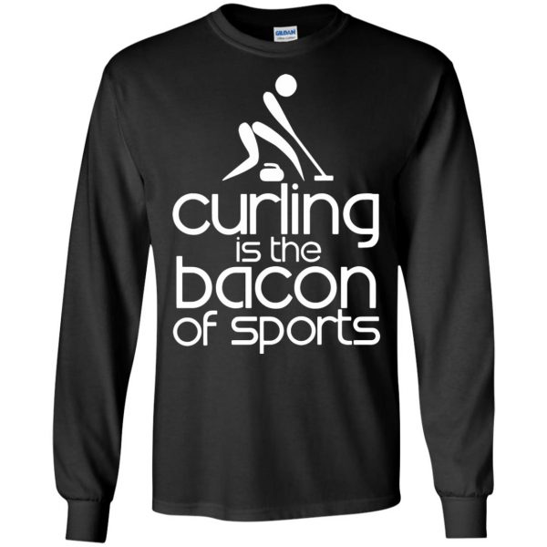 funny curling long sleeve - black