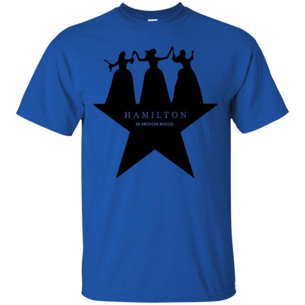 schuyler sisters t shirt - royal blue