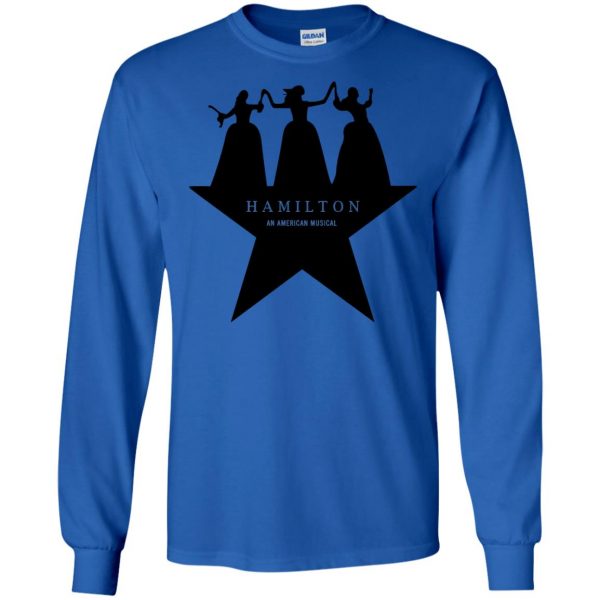 schuyler sisters long sleeve - royal blue