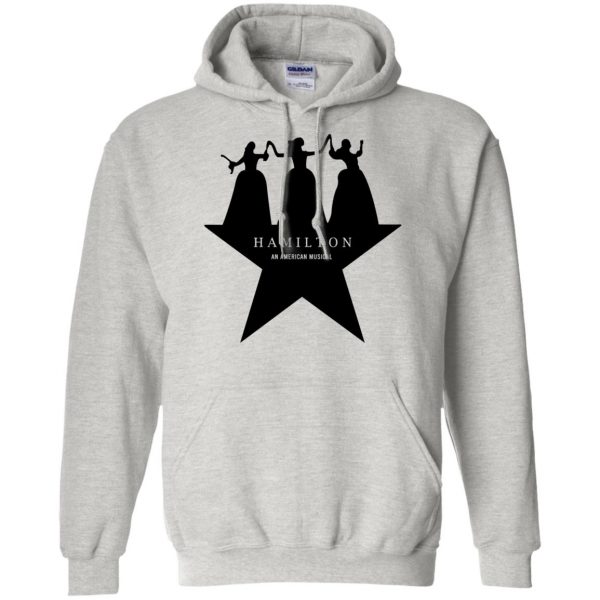 schuyler sisters hoodie - ash