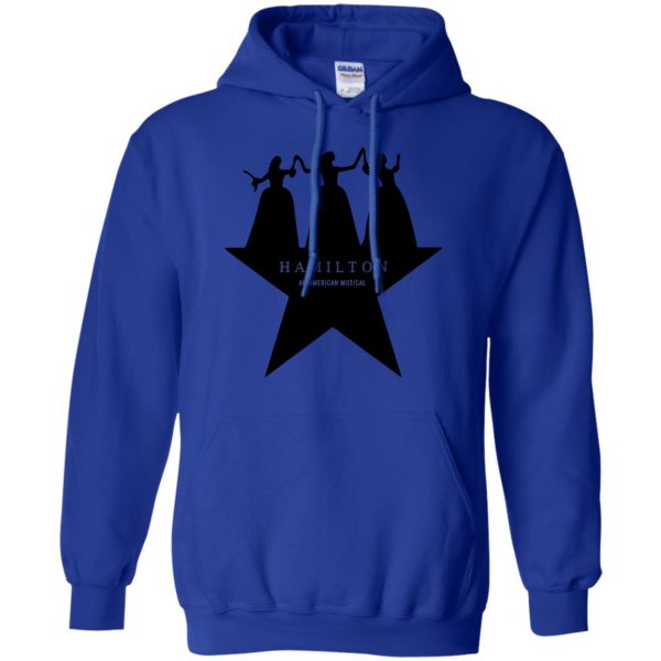 schuyler sisters hoodie - royal blue