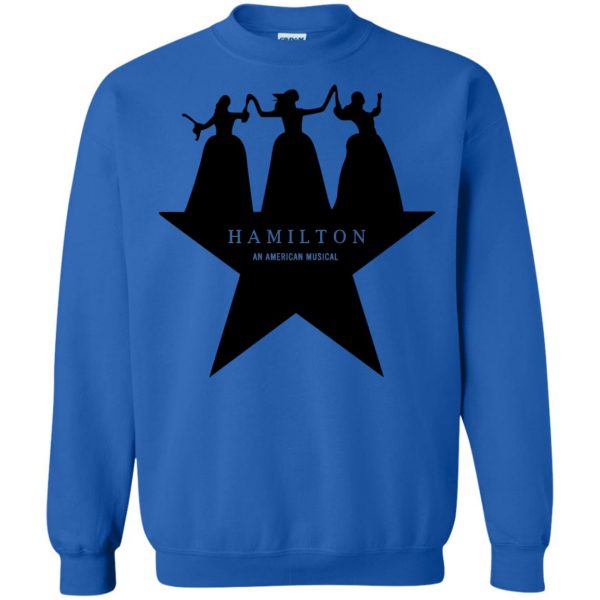 schuyler sisters sweatshirt - royal blue