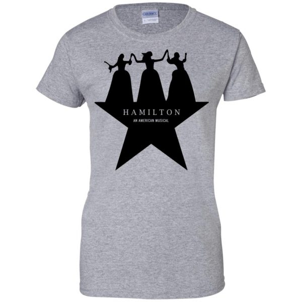 schuyler sisters womens t shirt - lady t shirt - sport grey