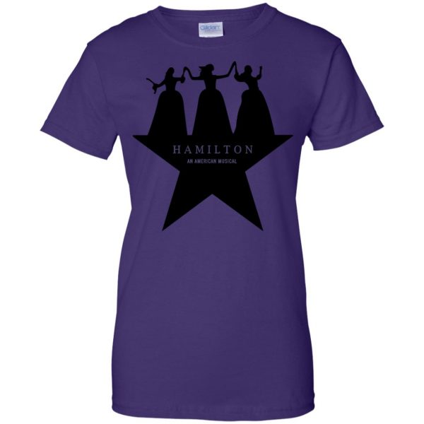 schuyler sisters womens t shirt - lady t shirt - purple