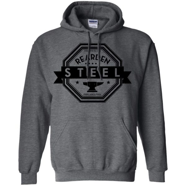 rearden steel hoodie - dark heather