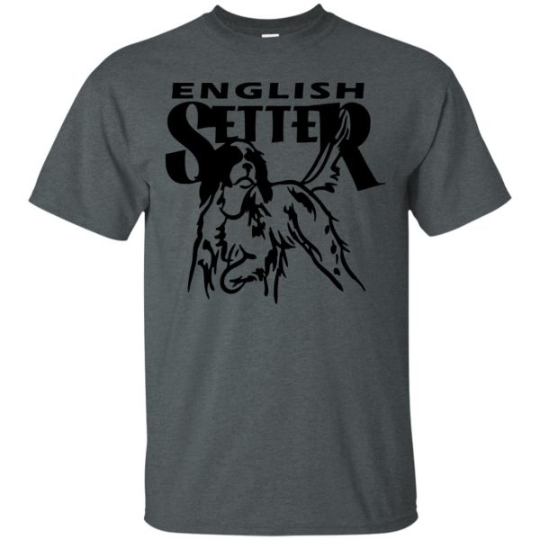 english setter t shirt - dark heather