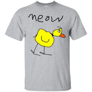 meow duck shirt - sport grey