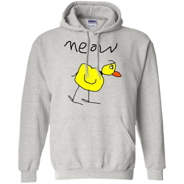 meow duck hoodie - ash
