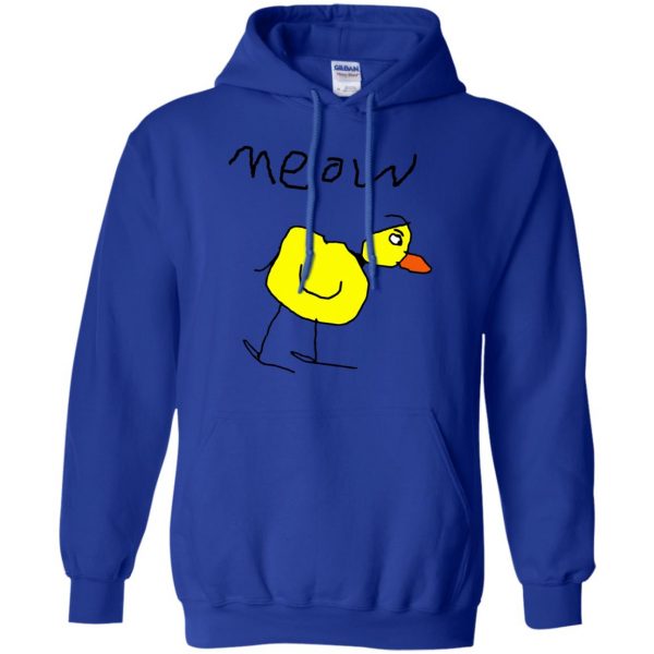meow duck hoodie - royal blue
