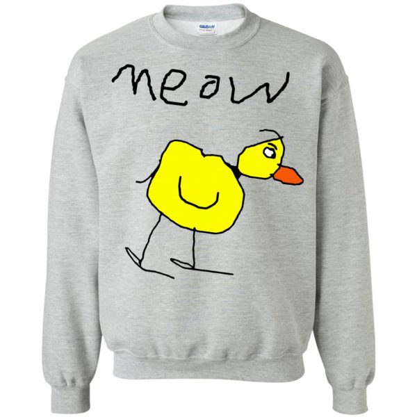 meow duck sweatshirt - sport grey