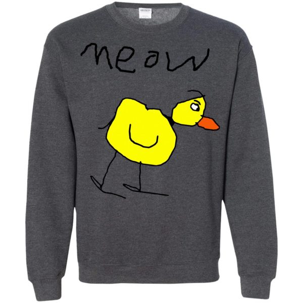 meow duck sweatshirt - dark heather