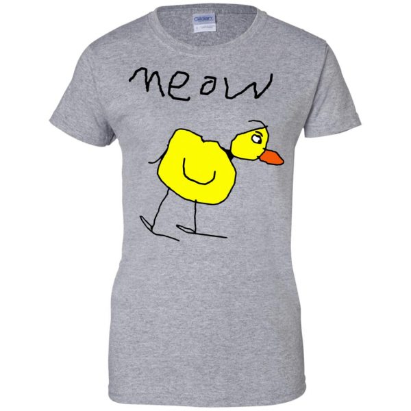 meow duck womens t shirt - lady t shirt - sport grey