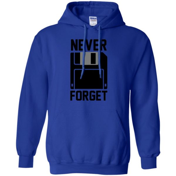 never forget floppy disk hoodie - royal blue