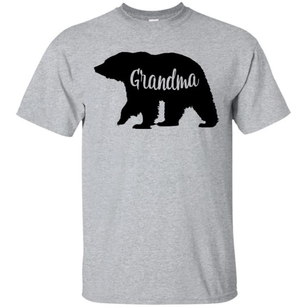 grandma bear shirt - sport grey