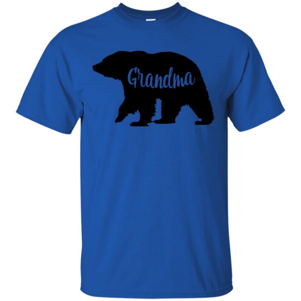 grandma bear t shirt - royal blue