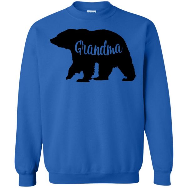 grandma bear sweatshirt - royal blue