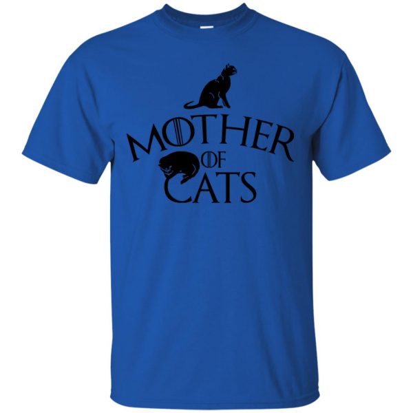 mother of cats t shirt - royal blue