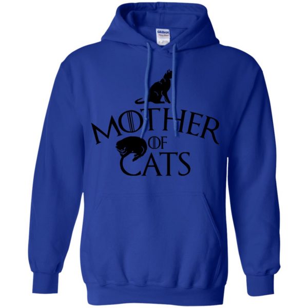 mother of cats hoodie - royal blue