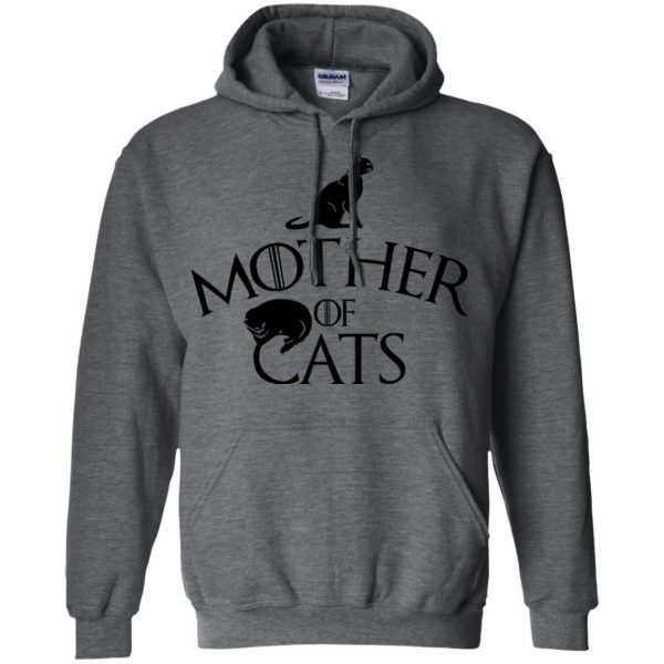 mother of cats hoodie - dark heather