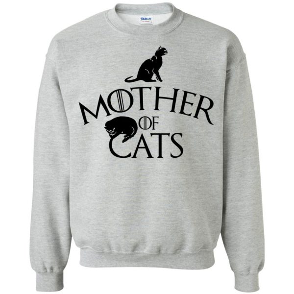 mother of cats sweatshirt - sport grey