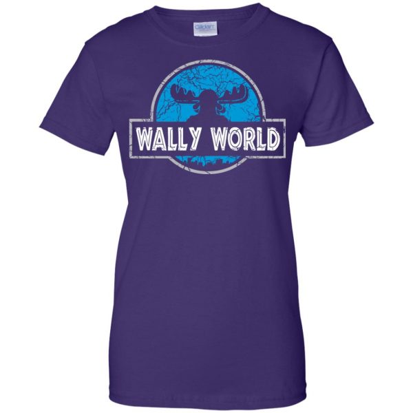 wally world womens t shirt - lady t shirt - purple